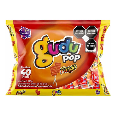 Gudu Pop Fuego Sonric's 40 Piezas | Meses sin interés