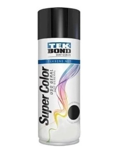 Pintura Aerosol Tek Bond X140gr Color Negro Brillante 714561