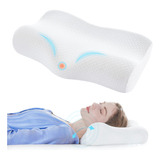 Almohada Espuma Viscoelástica Ajustable Ortopedica Cervical