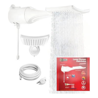 Ducha Loren Shower Ultra Electronic Lorenzetti, 5500 W, potencia, color blanco | Envío gratis