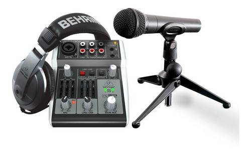 Podcastudio Behringer Kit Completo Home Studio Usb