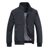 Hombre Casual Chamarra Ligera Flight Bomber Varsity Abrigo