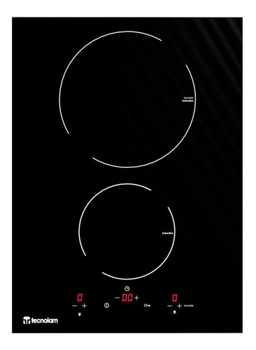 Parrilla Inducción 2 Quemadores Tecnolam Dlind38 38 Cm