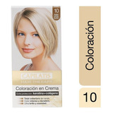  Kit Tintura Capilatis Hair Therapy Con Colágeno Y Keratina Tono 10 - Rubio Extra Claro
