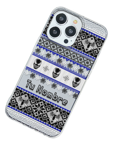 Funda Para iPhone Venom Spiderman Ugly Sweater Nombre