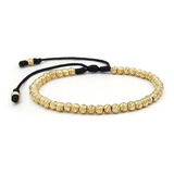 Pulsera Oro Laminado 18k Balin Diamantado 4mm Iconic Store