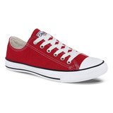 Tenis Discovery Bajo Rojo Para Hombre Croydon Talla 11(44)