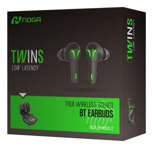 Ngx-btwins 2 True Wireless Stereo Rgb Earbuds Gaming Noga