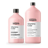 Loreal Kit Set Vitamino Color Shampoo + Acondicionador 