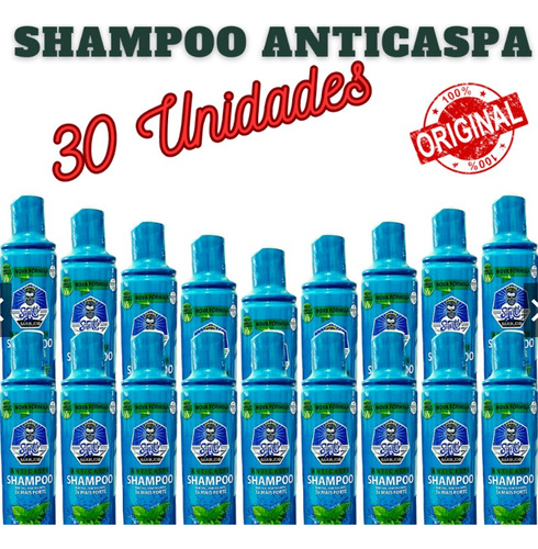  Shampoo Anticaspa  3 Em 1 Kit 30 Uni Mentolado