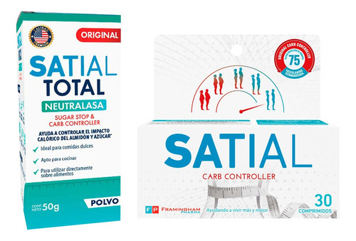 Kit Satial Total En Polvo + Satial Carb Controller 30 Comp.