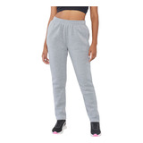 Pantalón De Buzo Mujer Deportivo Pitillo Gris Corona