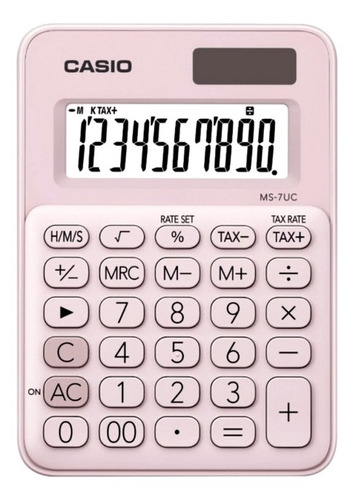 Calculadora Escritorio Casio Ms-7uc Teclas Planas 10 Digitos