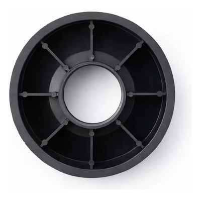50 Tapas De Plastico 3 Pulgadas Para Tubo De Carton Negro