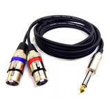 Cabo Y P10 Mono 2 Xlr Femea 2 Metros