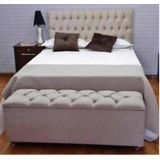 Kit Cama Box Casal + Painel + Puf Bau De 1599,00 Por 1.199,0