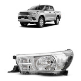 Farol Dianteiro Hilux 2016 2017 A 2020 Máscara Cromada