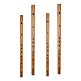 Shaoke 4x Flauta De Madera Tradicional Instrumento De