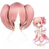 Peluca Rosa Madoka Kaname Cosplay Ponytail + Red De Regalo!