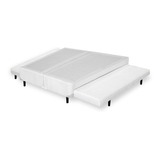 Cama Box King Universal Cosmopolita Bicama Branco - 193x203 