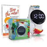 Reloj 3d Con Diseño De Dinosaurio Para Ir Al Baño Para Niños