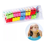 Pack 24 Silbatos Plasticos Con Cordon Para Colgar De Colores