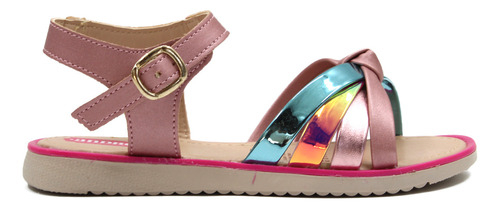 Sandalia Huarache Andrea Niña Multicolor Hebilla Ajustable 