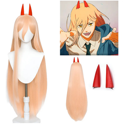 11.02jiafa .. Zp Peluca De Cosplay De Chainsaw Man Power