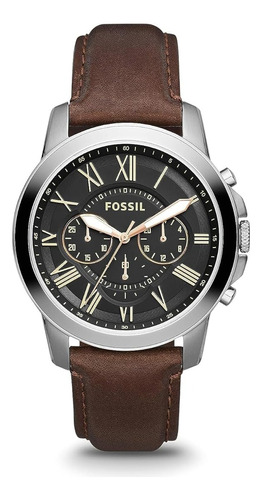 Reloj Fossil Grant Fs4813 Clásico Hombre Cronografo Original