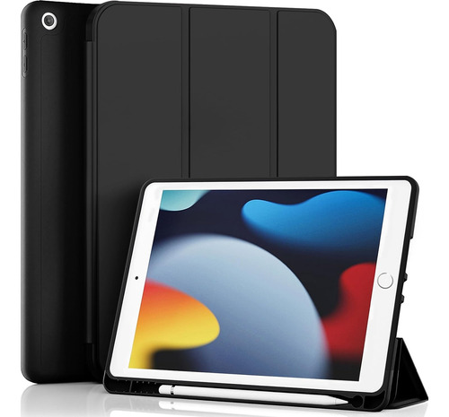 Carcasa Smart Cover + Espacio Lápiz + Lám Para iPad 10.2 7/8