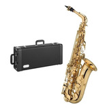 Saxofone Alto Jupiter Dourado Serie 500 - Completo - Novo