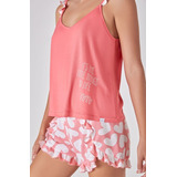 Pijama Musculosa Corazones Coral Promesse