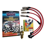 Cables Garlo Race 8.5mm Con Bujias Denso Iridium Power A4 2.0l Jetta Golf Clasico - Seat Ibiza Cordoba + Potencia 