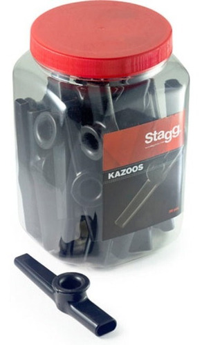 Stagg Kazoo Plastico Color Negro (venta Por Unidad) 
