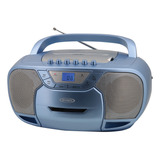 Reproductor De Cd Y Casete Portátil Con Radio Y Bluetooth Az