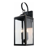 El180708mw 2 Farol De Pared Exteriores Negro Im Al Luce...