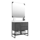 Gabinete Banheiro C/ Espelheira 80cm Multimóveis Cr10070 Cbn
