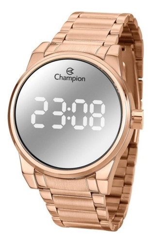 Relógio Feminino Digital Luxo Champion Prova D'água Rosegold