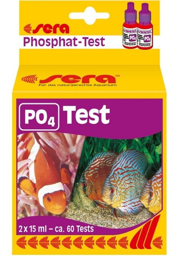Sera Test Acuario Fosfatos Po4 60 Test