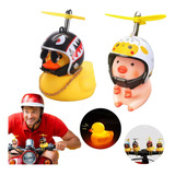 Patito Cerdito Moto Orador Casco Hélice Decoración Coch Bici