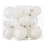 Bolas De Arbol De Navidad X32u. Surtido Blanco