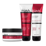 Combo Match Sos Reconstrução Shampoo, Condicionador E Mask