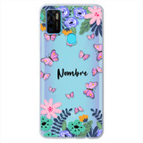 Funda Para Zte Mariposas Personalizada Con Nombre