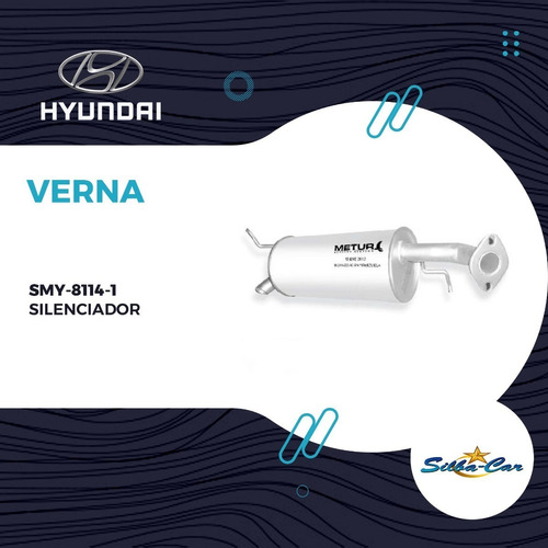 Silenciador Hyundai Accent Verna Silbacar / Metur Foto 2