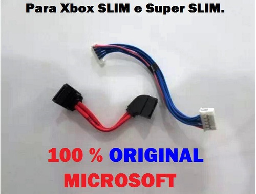 Cabo Sata + Energia Drive Cd Console Xbox 360 Slim Original 
