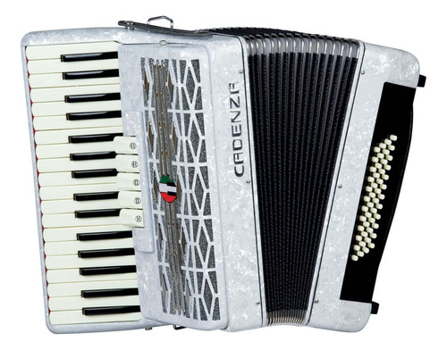 Sanfona Acordeon 48 Baixos 34 Teclas Cadenza + Bag Luxo 