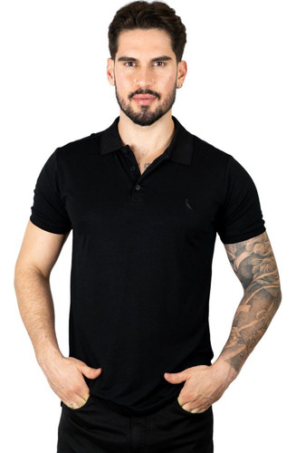 Camisa Polo Reserva Viscose Preta