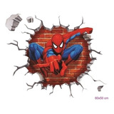 Adesivo Decorativo Parede Infantil Homem Aranha 3d 60x50 Cm