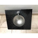 Mesada De Mármol Bacha Baño Acero Inox. Canilla Exc.estado 