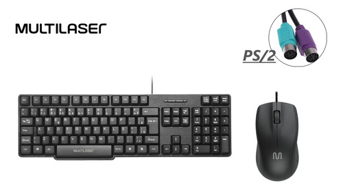 Kit Teclado E Mouse Ps2 Nacional Com Garantia E Nota Fiscal